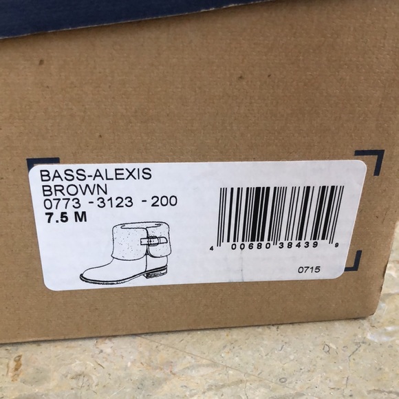 NEW Brown Faux Fur Trimmed Bass Booties - Picture 3 of 5